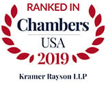 Ranked In Chambers USA 2019 | Kramer Rayson LLP